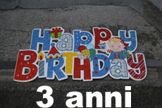 Tre anni di Alessandro
