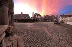 Place de l'Eglise: sunset