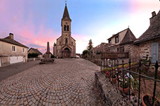 Place de l'Eglise: sunset