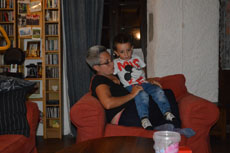 Alessandro con la mamma