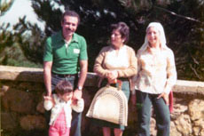 Delfina con zii e Tiziana