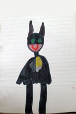 Ale vestito da Batman