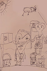 Composizione con personaggi vari