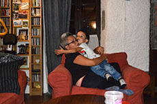 Alessandro con la mamma