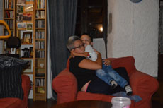 Alessandro con la mamma