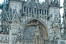 Primo piano della Cattedrale di Rouen